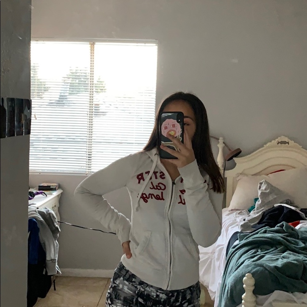 Hollister white jacket